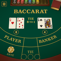 Spin247 - Baccarat Table Game - Elegant Casino Classic